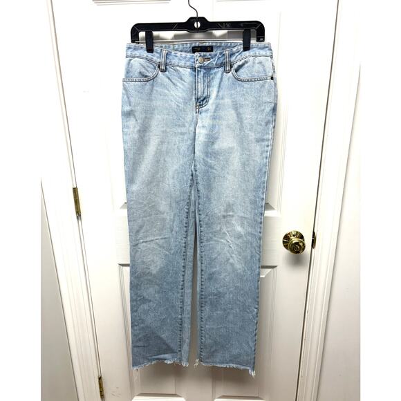 J Crew Denim - J Crew Jeans Cropped 100% Cotton, Light Wash, Frayed Hem, Size T4